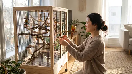 Bird Cage Setup: Size, Perches, and Placement