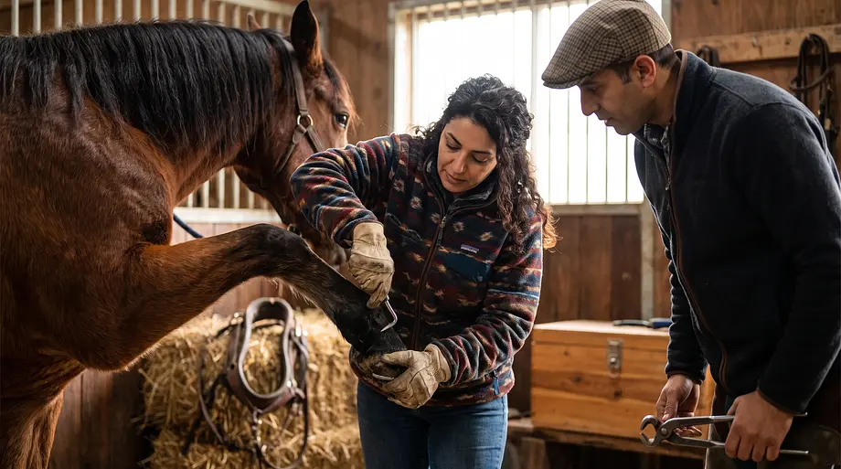 Hoof Care Basics: Picking, Farrier, and Thrush
