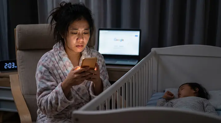 深夜2時のGoogle検索の悪循環：検索結果の波に飲み込まれず、病気の日の不安に対処する方法